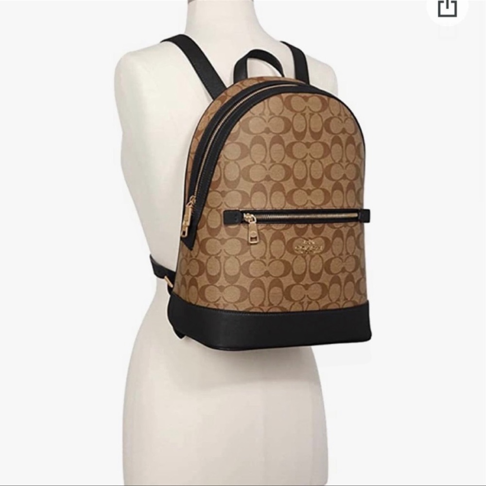 Coach Kenley Backpack In Signature Canvas Crossgrain … Gem